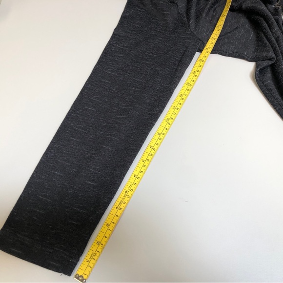 Ladies Maxi, Lightweight, Stretch Jersey Duster Robe, Open Front, Med, Dark Gray - Picture 3 of 11